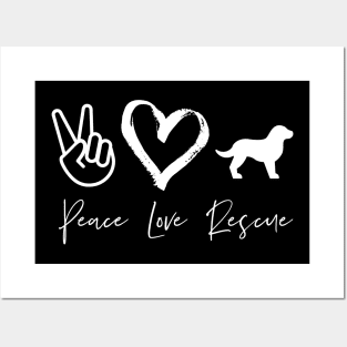 Peace Love Rescue Posters and Art